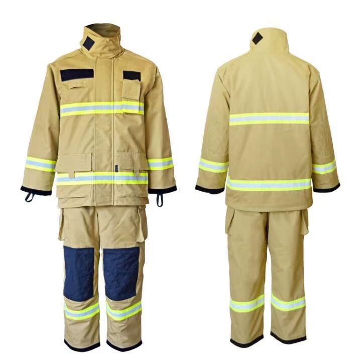 Flame Retardant Firefighting Suit Protective with Nomex IIIA Aramid Fabric Brand