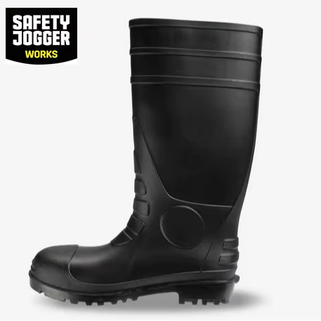 Hercules S5 Safety gumboots Anti-Smash Anti-Puncture Anti-Static Durable Leather Steel Toe Jogger Boots