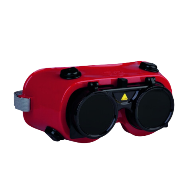 Flip-up welding googles