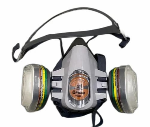 Venus V-900 Half Face Respirator Mask (with V-7900 ABEK1 multi-gas reusable filter cartridges).