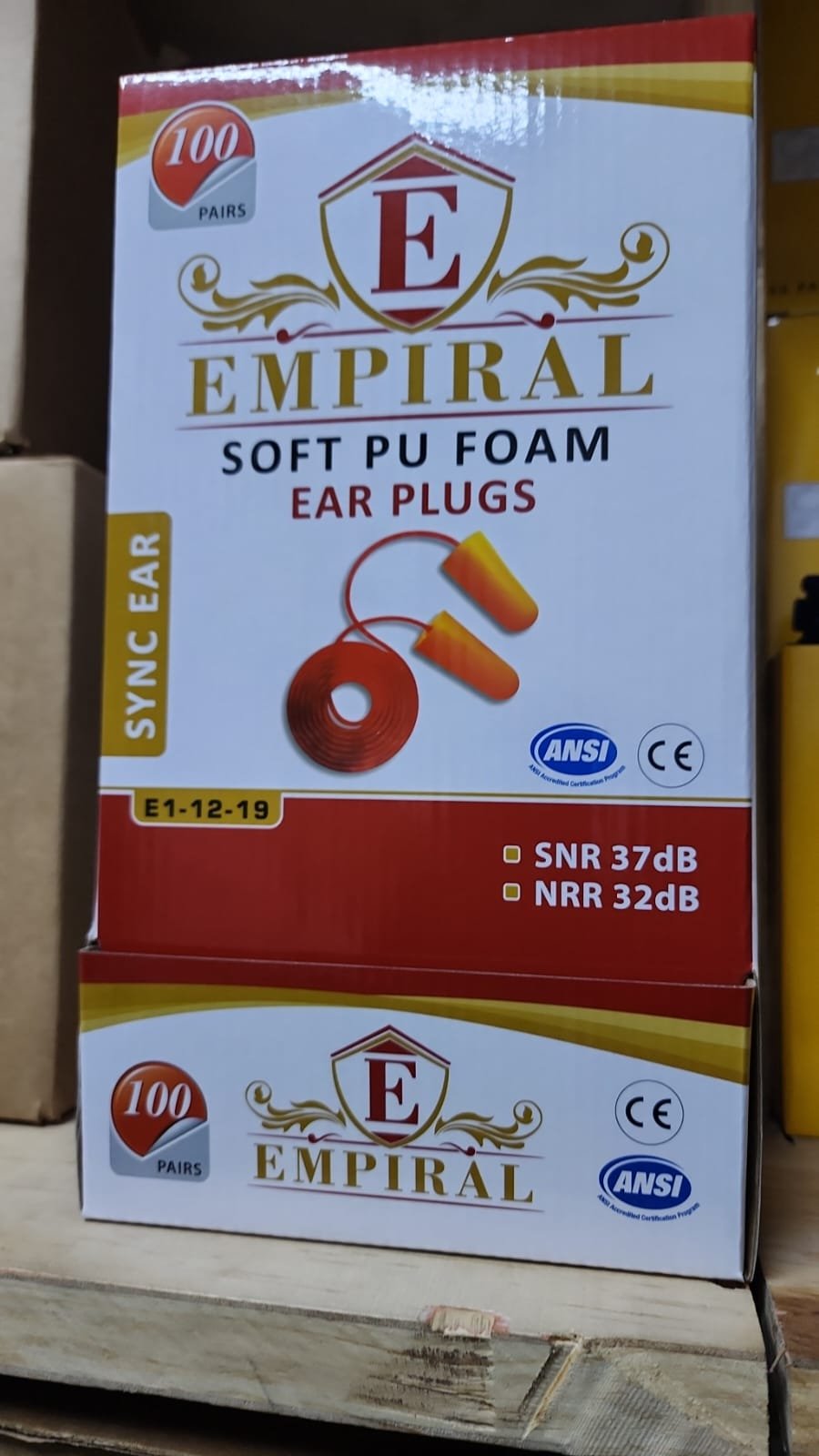 Empiral Sync Ear Soft PU Foam Ear Plugs (100 pairs) .