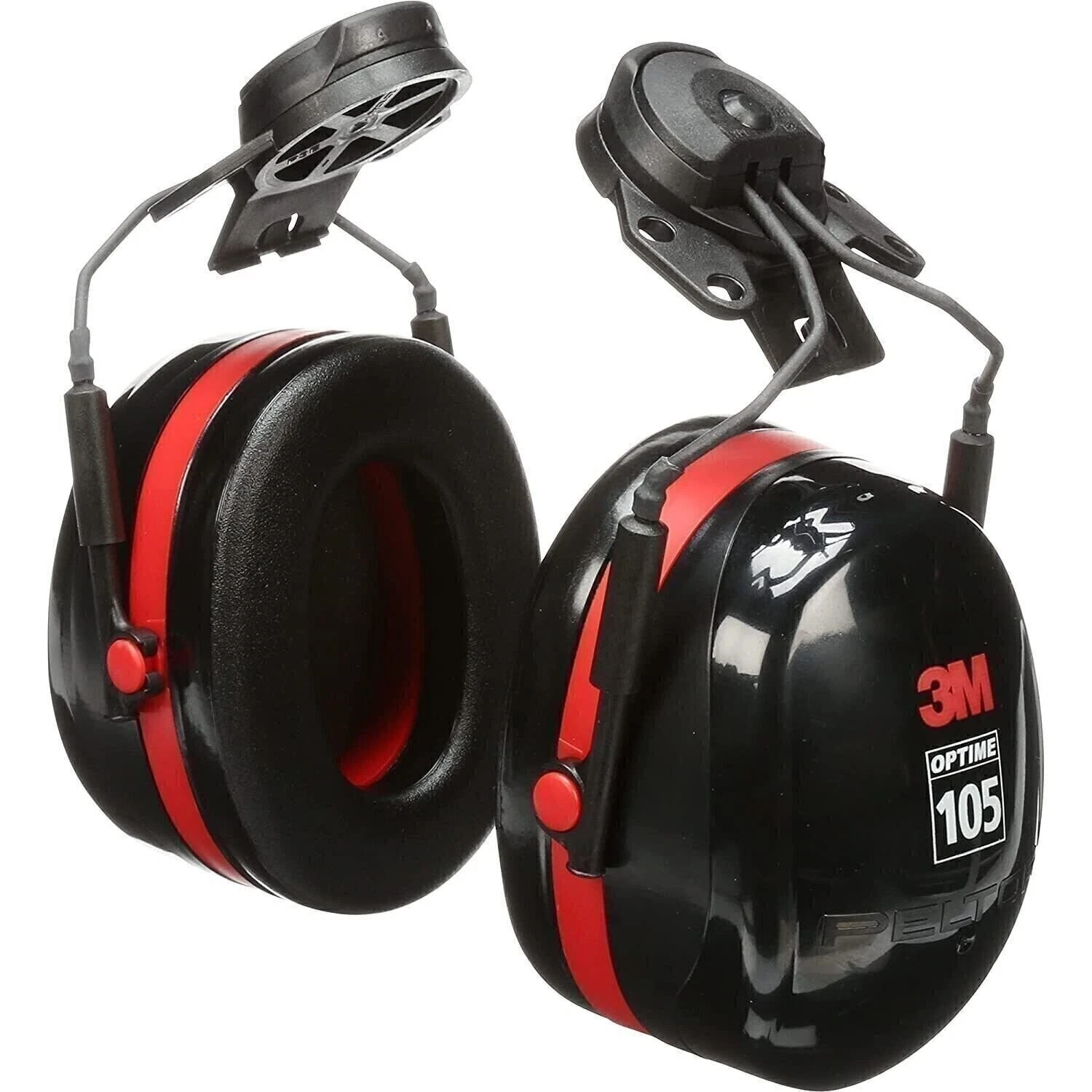 PELTOR Optime 105 Earmuffs H10P3E for Safety Hard Hat, Hearing Protection