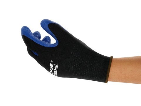 Ansell Edge Latex coated gloves.diamond grip industrial gloves