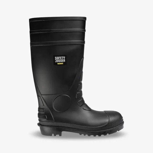 Hercules S5 Safety gumboots Anti-Smash Anti-Puncture Anti-Static Durable Leather Steel Toe Jogger Boots