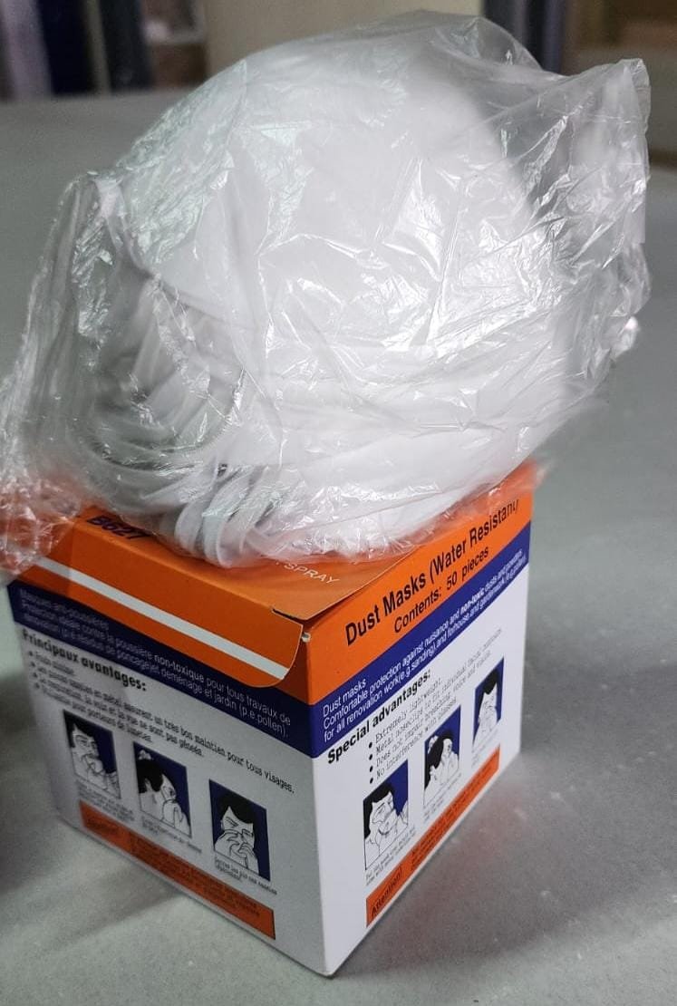 Disposable Dust Masks (Water Resistant) – 50 Pieces Pack.