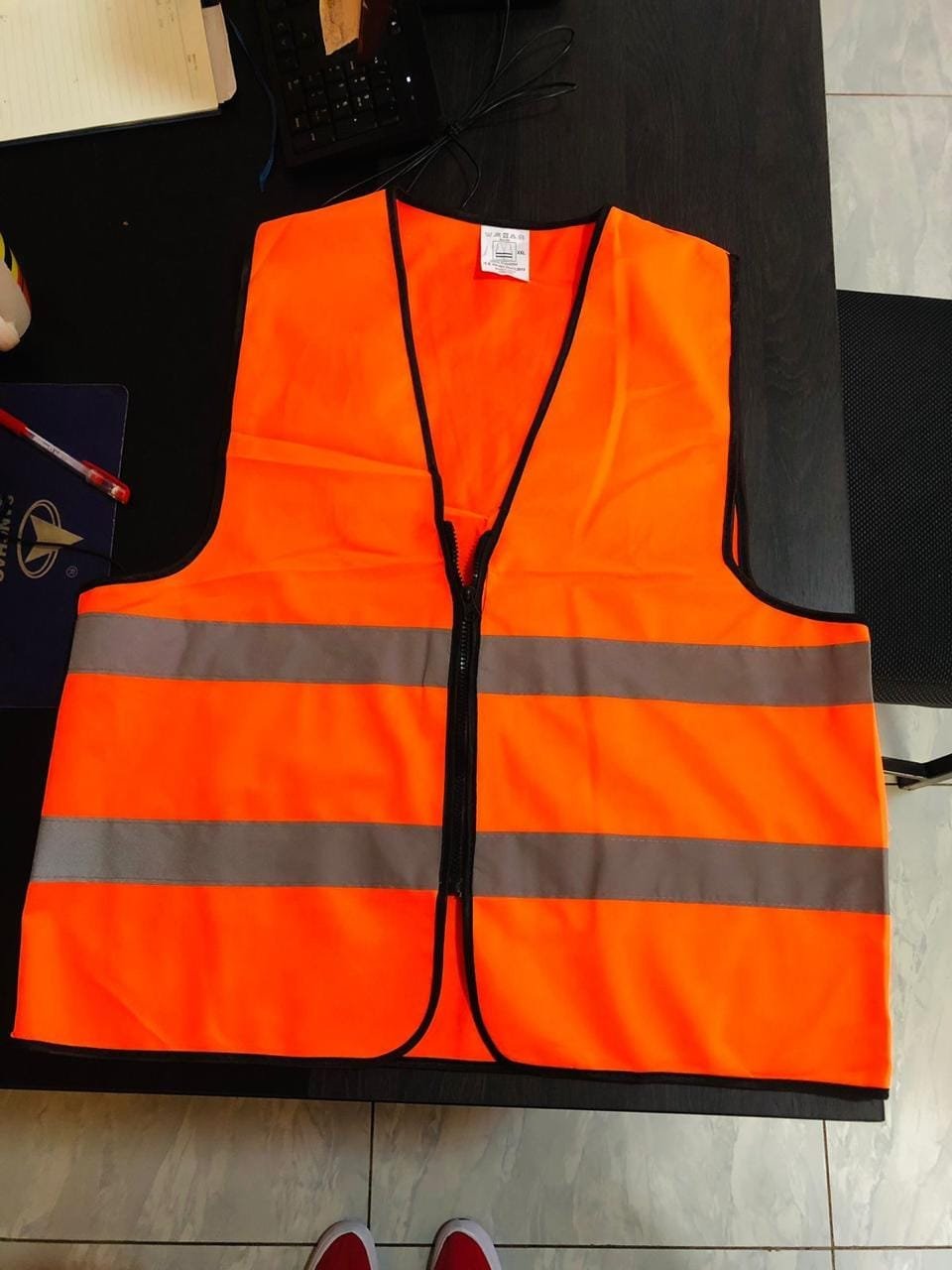Reflector Orange with Zip – 2 Strip